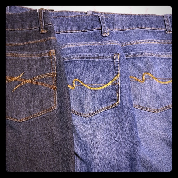 Faded Glory Denim - Faded Glory Denim Jeans Bundle (3 pair)